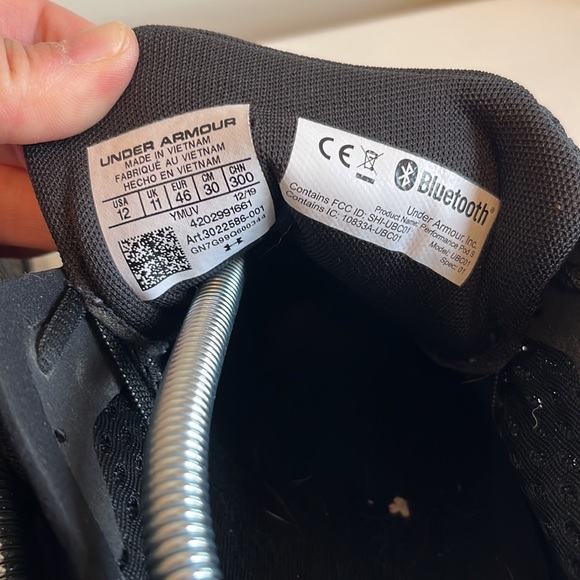 Under Armour Men's HOVR Sonic 3 Black White Running Shoes Size 12 - Picture 11 of 11